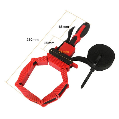 4M Belt Frame Clips Multifunction Blet Clamp Quick 35°-305° Adjustable Band Clamp Polygonal Clip  Right Angle Woodworking Tools