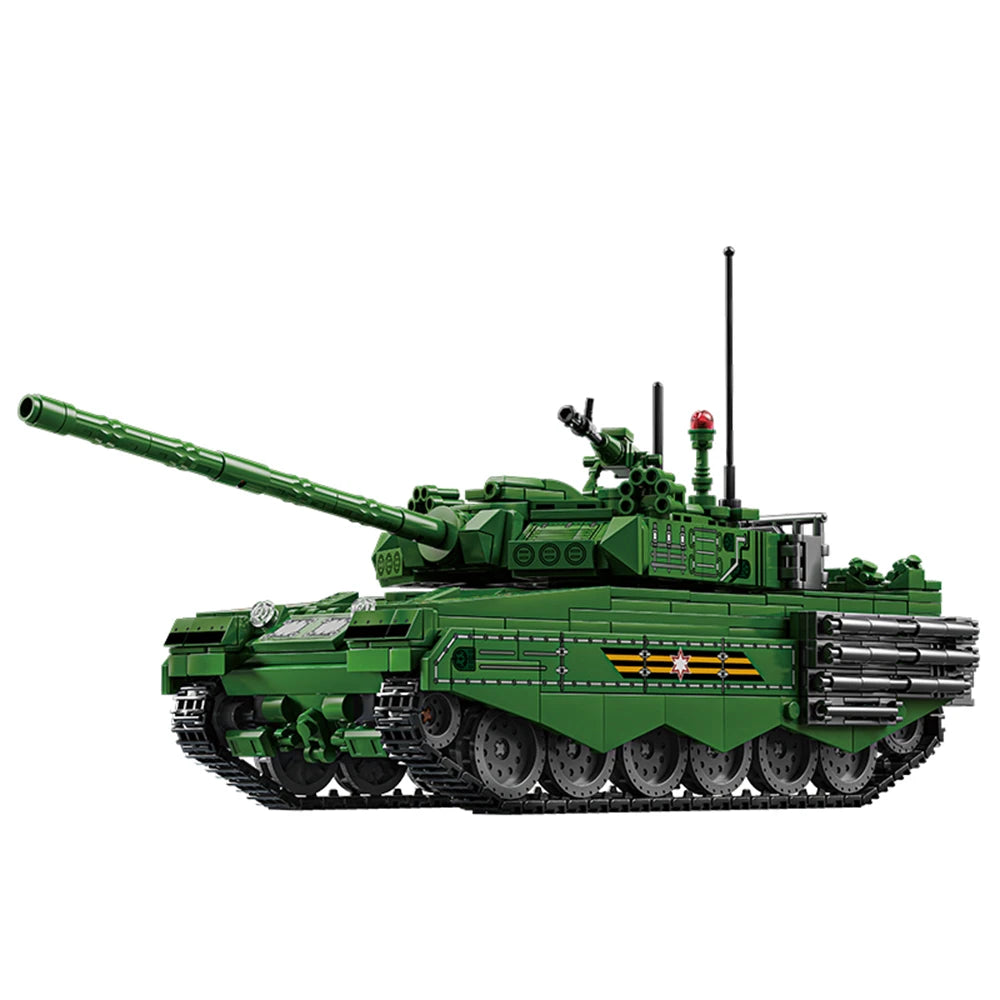 World War Army Military Soldiers SWAT Leopard 2A7 Main Battle Tank Assemble Building Blocks City Construction Bricks Toys Gift