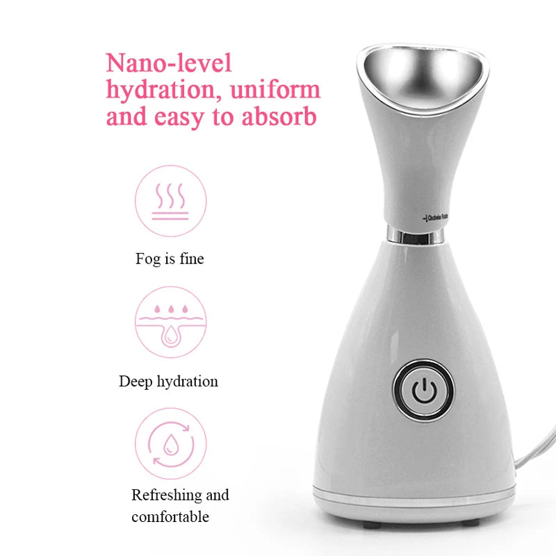 Professional Hot Mist Beauty hydration Sauna Steamer Face Facial Steamer Machine Portable Skin Care Nano Ionic Facial Steamer