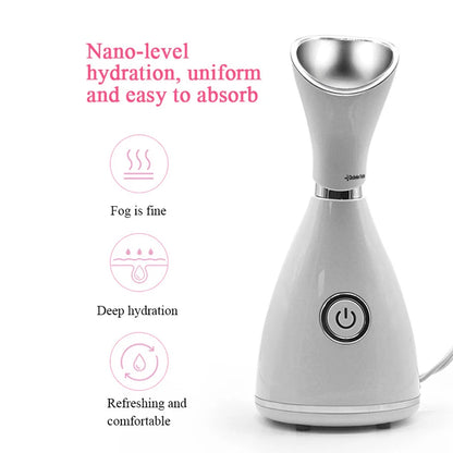 Professional Hot Mist Beauty hydration Sauna Steamer Face Facial Steamer Machine Portable Skin Care Nano Ionic Facial Steamer