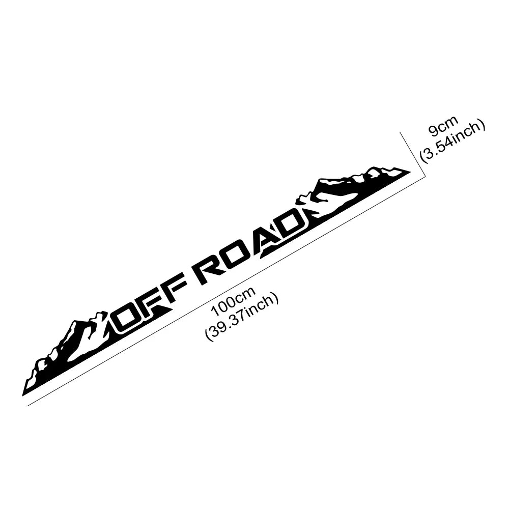 Creative Mountain 4x4 Off Road Sticker Car Windshield Window Body Side Deocr Decal Waterproof Decoration Auto Tuning Accessories