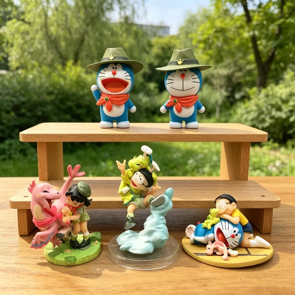 5cm Anime 5pcs/set Doraemon Figure Action Figures PVC Statue Model Collection Toys Gifts
