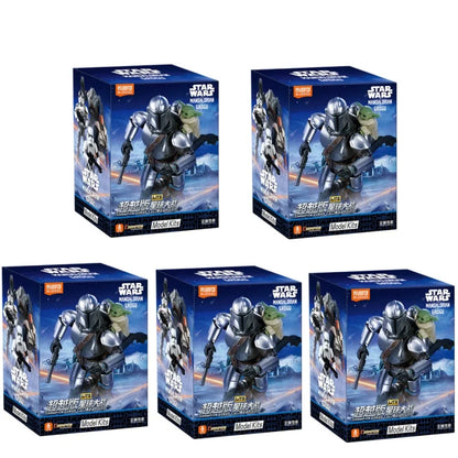 BLOKEES Star Wars Series Brick Figures Beyond Edition The Mandalorian and Grogu Imperial Stormtrooper Assembled Model Toy Gift