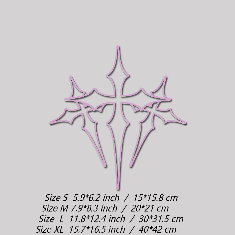 High-Quality Waterproof Three-Cross Stickers for Your Car Faith Expression in a Beautiful Design Automotive Decal