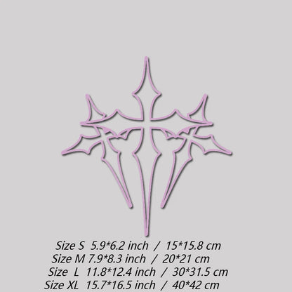 High-Quality Waterproof Three-Cross Stickers for Your Car Faith Expression in a Beautiful Design Automotive Decal