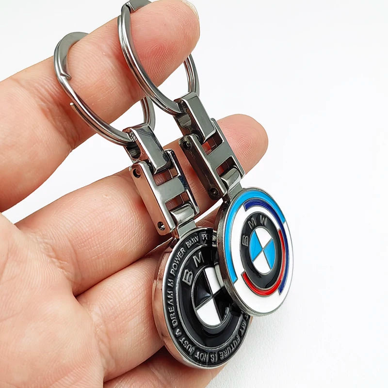 50th Anniversary Logo Metal Luxury Car Keychain For BMW E46 E90 E39 E60 X1 X2 X3 X4 X5 X6 3 5 Series M2 M3 M4 M5 M6 Accessories