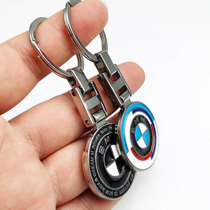 50th Anniversary Logo Metal Luxury Car Keychain For BMW E46 E90 E39 E60 X1 X2 X3 X4 X5 X6 3 5 Series M2 M3 M4 M5 M6 Accessories