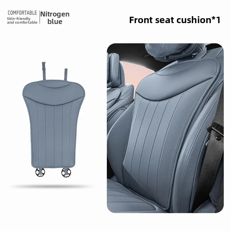 Luxury Sedan SUV Universal Nappa Leather Car Seat Cover Comfortable Memory Foam Perforated Leather Cushion Car Seat Protection