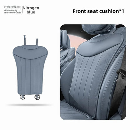 Luxury Sedan SUV Universal Nappa Leather Car Seat Cover Comfortable Memory Foam Perforated Leather Cushion Car Seat Protection