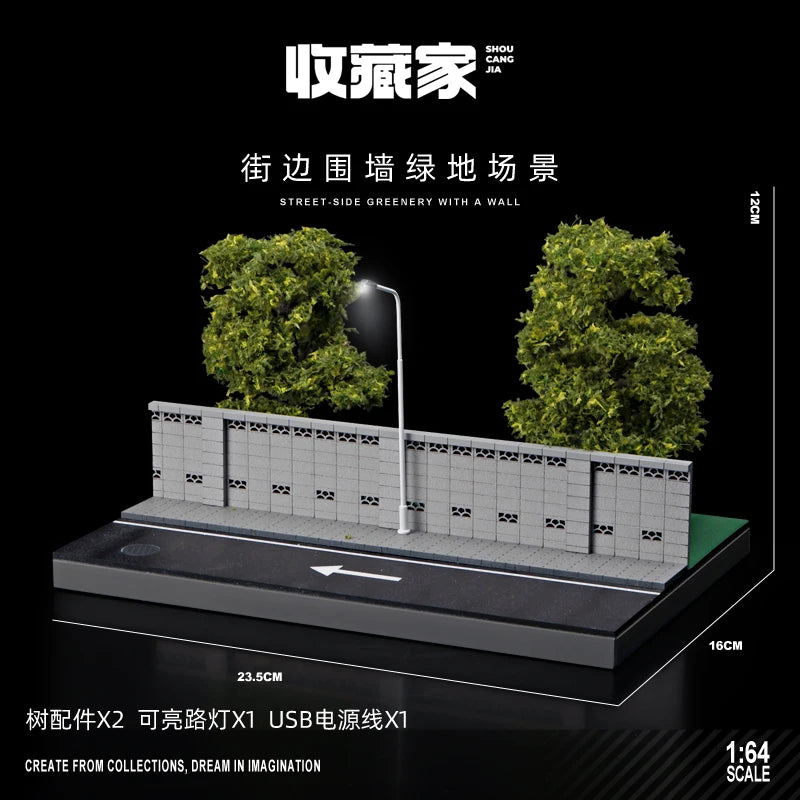 Collector 1:64 Fujiwara Tofu Shop Scene House Model Collection Ornament Three-dimensional Street Scene Table Decoration