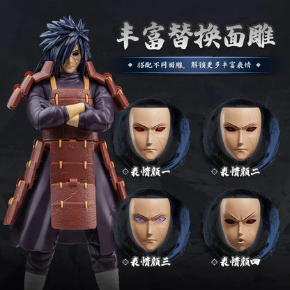 BLOKEES Original NARUTO Uchiha Madara Kyuubi Kurama Sasuke Minato Bijyudama Shippūden Bijuu Assembled Action Figure Toy Model