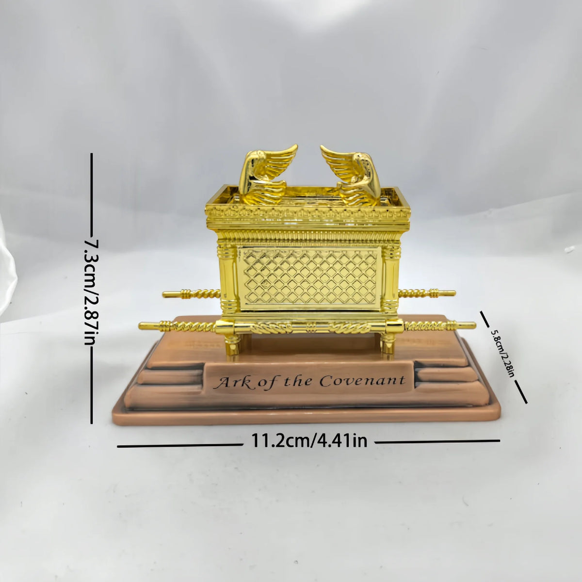 1pc Metal Statue Ark of the Covenant Jewish Ark Jerusalem Religious Belief Home Decor Ornaments