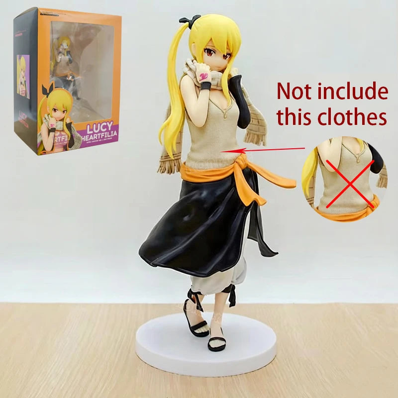 FAIRY TAIL Lucy Heartfilia Anime Girl Figure Erza Scarlet/Natsu Dragneel/Mirajane Strauss Action Figure Model Doll Toys Gifts