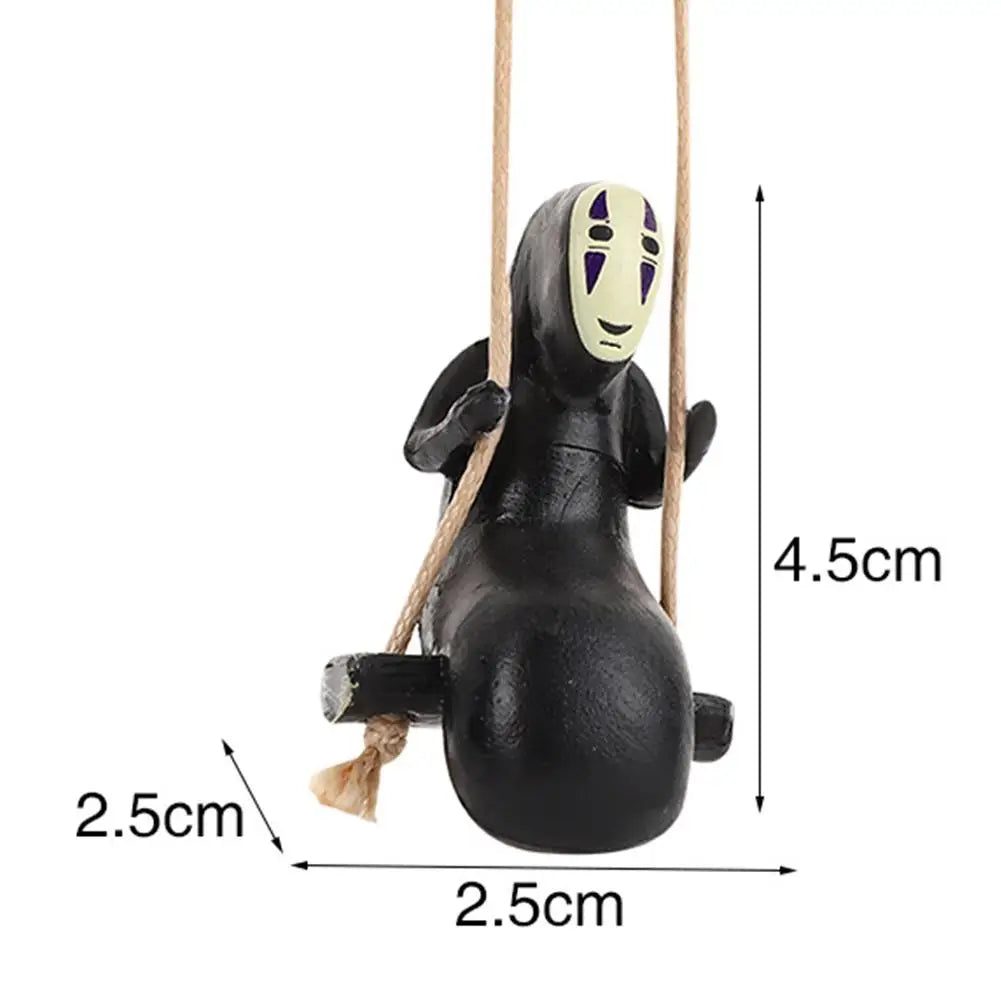 Funny Anime Car Ornaments Faceless Male Car Pendant Car Rearview Mirror Pendant Friend Birthday Gift Home Bag Decor Ornament