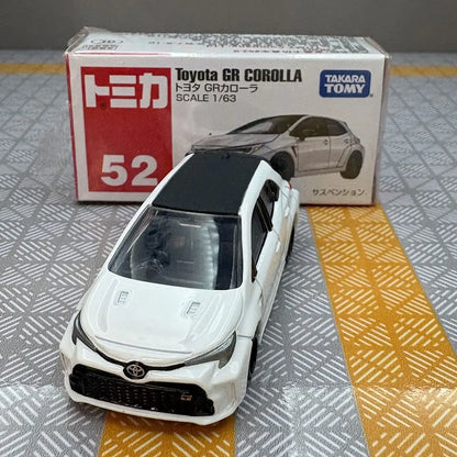 TAKARA TOMY TOMICA Red White Box 52 Toyota Yaris GR Alloy Diecast Car Toy Model