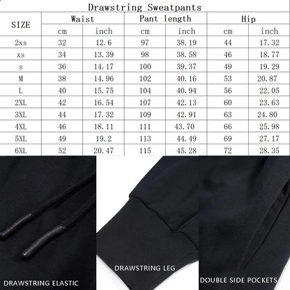 Winter New Thick Warm Pants Fashion 3D Geometric Pattern Printed Sweatpants Men Loose Casual Pocket Drawstring Sweatpants