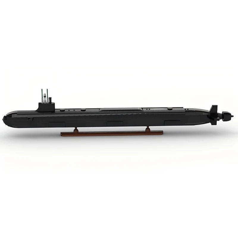 MOC 1115PCS Virginia Class Submarine Building Blocks Set Military Model Brick Toy Holiday Gift Adults Teens Compact Packaging