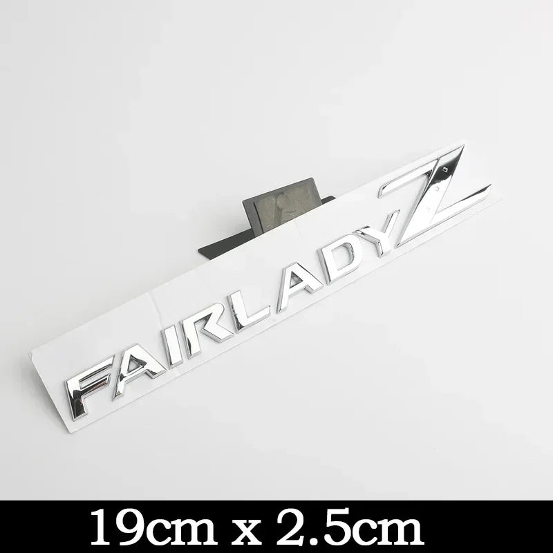 For Nissan 350Z 370Z Letters Rear Trunk Emblem Badge GTS GTR Nismo Z Z3 Z34 Teana Car Modification Stickers Decals 3D Metal