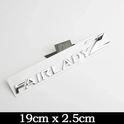 For Nissan 350Z 370Z Letters Rear Trunk Emblem Badge GTS GTR Nismo Z Z3 Z34 Teana Car Modification Stickers Decals 3D Metal