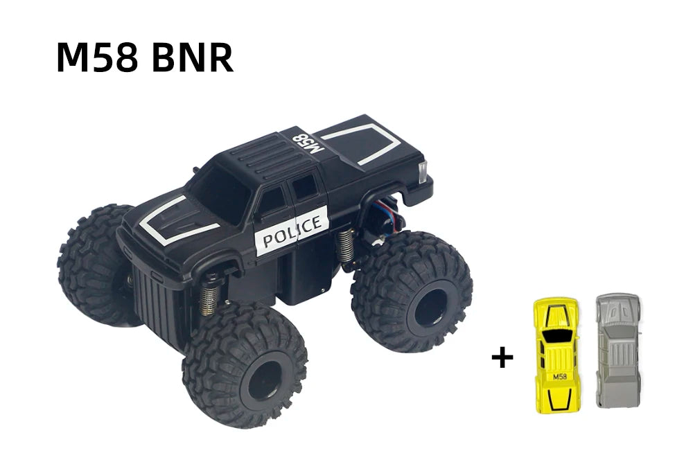 LDARC M58 RC Truck RTR 2.4GHz 1/58 MINI Mirco RC Electric Remote Control Model Car Adult Children's Tabletop Toys
