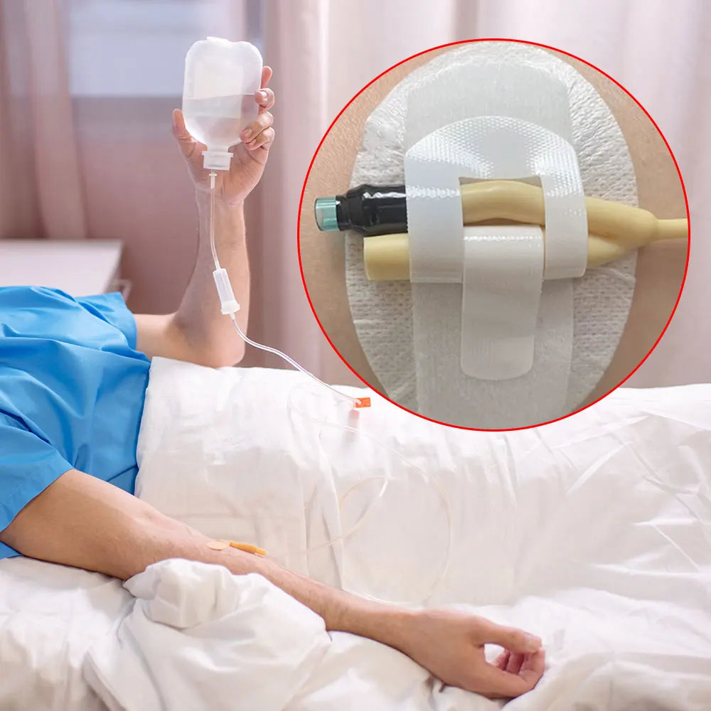 10-100pcs Catheter Stabilization Device, Catheter Tube Holder, Adhesive Catheter Urinary Leg Bag Leg Band Holder