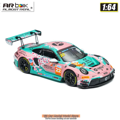 AR BOX Diecast Model 1/64 Porsche 911 GT3 R 2026 China GT Ningbo Absolute Racing #22   Car Model Stcollection