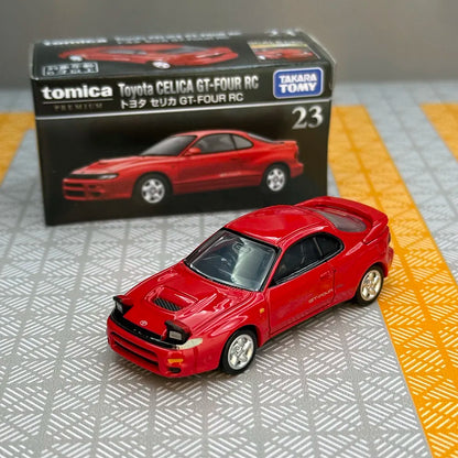 Original Takara Tomy Tomica Premium 23 Toyota Celica GT-FOUR RC Diecast Alloy Mini Car Model Collectible Toy Gift For Kids Boys