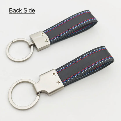 Leather Car Keyring For BMW M Sport E39 E46 E90 E60 E30 E36 E87 E53 F15 F16 F20 F30 X3 X5 X6 Z4 M2 M3 M4 M5 Keychain Accessories