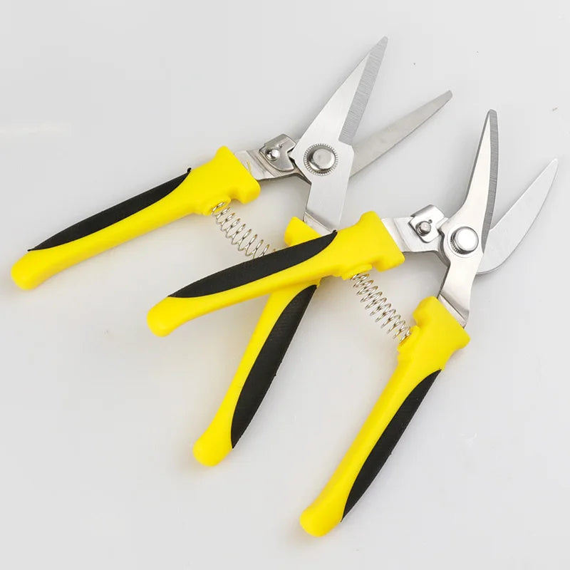 1 PC Iron Scissors Industrial Multi-purpose Buckle Plate Wire Slot PVC Wire Electrician's Scissors Garden Pruning Shears
