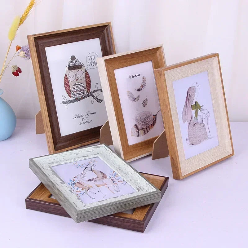 American Simplicity Picture Frame A3 A4 Family Photo Frame Wall Decorative Ornaments for Living Room Bedroom Acrylic Home Decor