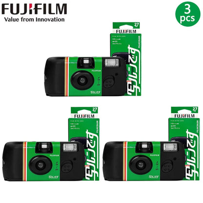 1-6PCS Fujifilm QuickSnap ACE 400 Power Degrees with Flash 27 Photo Exposures Single Use One Time Use Disposable Film Camera