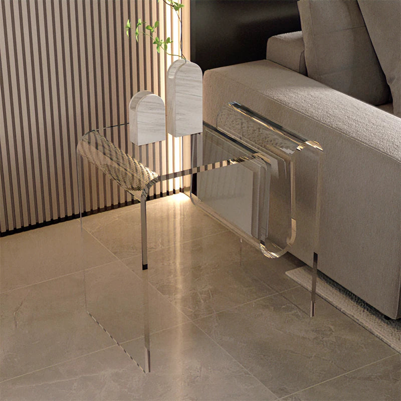 Luxury Transparent Acrylic Coffee Tables,Living Room Sofa Side,Small Table,Home Furniture,Bedroom Bedside Cabinet, Customized