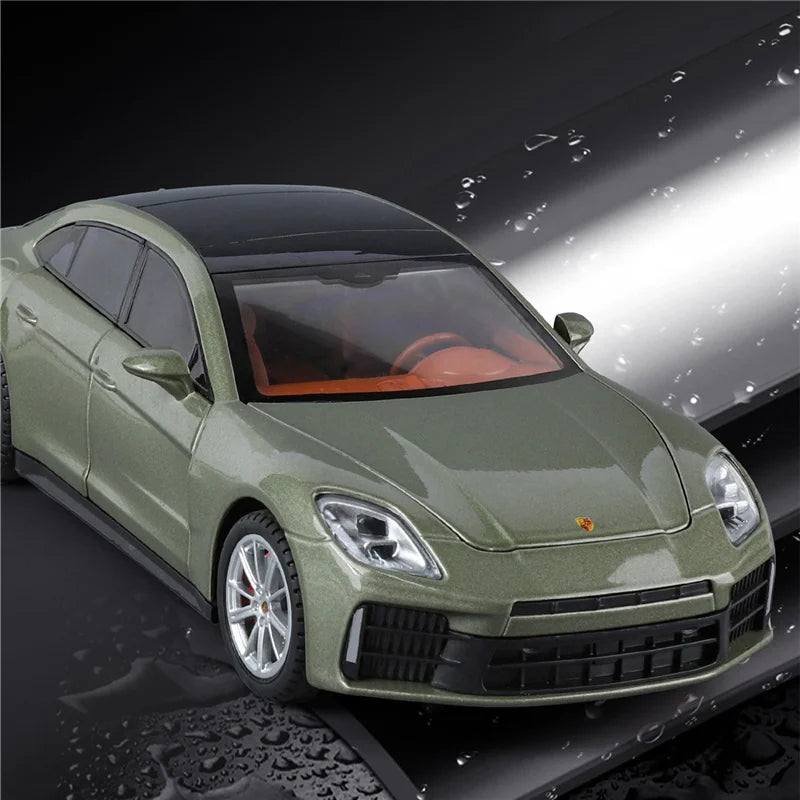 1:24 Porsche Panamera 2025 Coupe Alloy Sports Car Model Diecast Metal Vehicle Car Model Sound and Light Simulation Kids Toy Gift