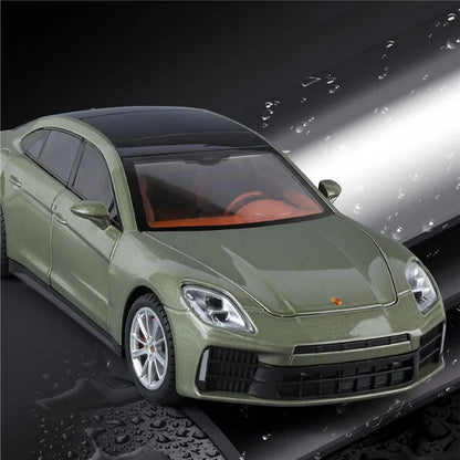 1:24 Porsche Panamera 2025 Coupe Alloy Sports Car Model Diecast Metal Vehicle Car Model Sound and Light Simulation Kids Toy Gift