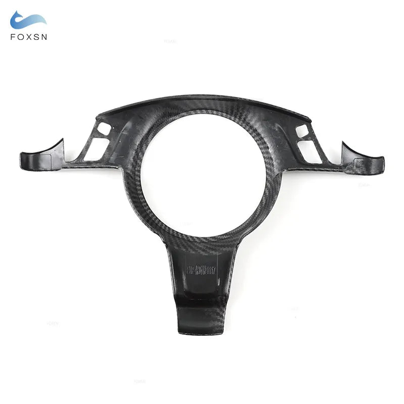 For Porsche Cayenne 2011- 2017 For Panamera 2010-2016 ABS Carbon Texture Steering Wheel Panel Frame Cover Inner Accessories Trim