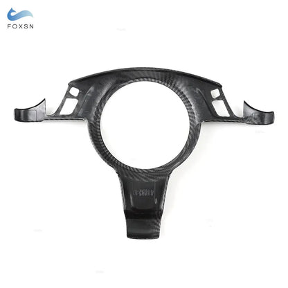 For Porsche Cayenne 2011- 2017 For Panamera 2010-2016 ABS Carbon Texture Steering Wheel Panel Frame Cover Inner Accessories Trim