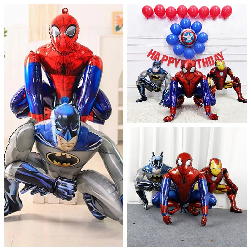 Hot Anime Figure Balloons Spiders Birthday Party Decoration Large Foil Ballons Halloween Cosplay Accessoreis Home Decor