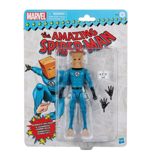 Special Offer New Spot Hasbro Marvel legends retro card, Fantastic Four, paper bag Spider-Man Figure Frenzy in stock