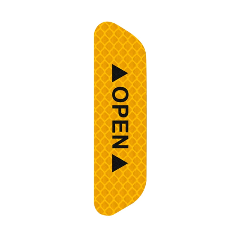 10/50PCS Reflective Car Door Sticker Safety Opening Warning Reflector Tape Decal Auto Exterior Reflector Car Accessories