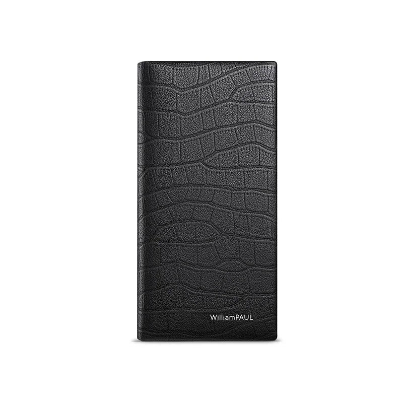 Men's fashion wallet, high-end genuine leather short card holder, personalized card bag