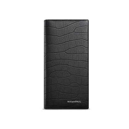 Men's fashion wallet, high-end genuine leather short card holder, personalized card bag