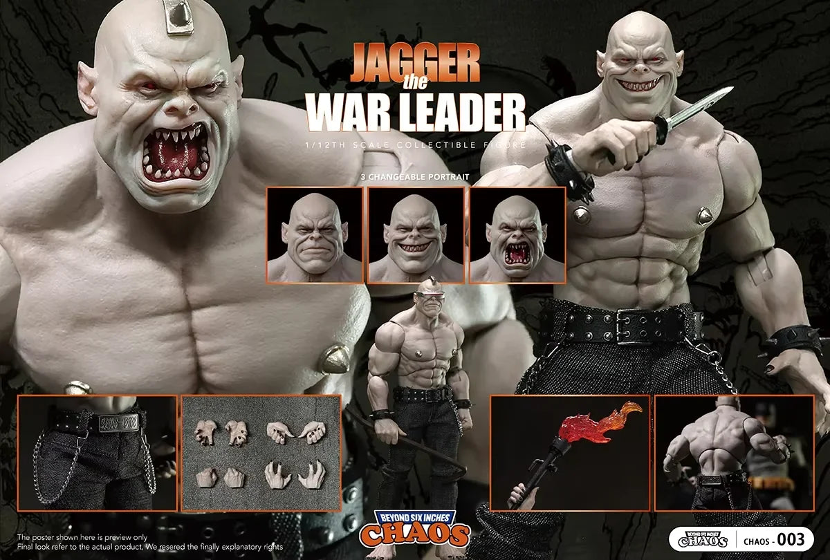 In Stock 6 Inch Chaos Jagger The War-Leader Action Figure Darknight Vigilante No.003 1/12 Batman：The Dark Knight Returns Figure