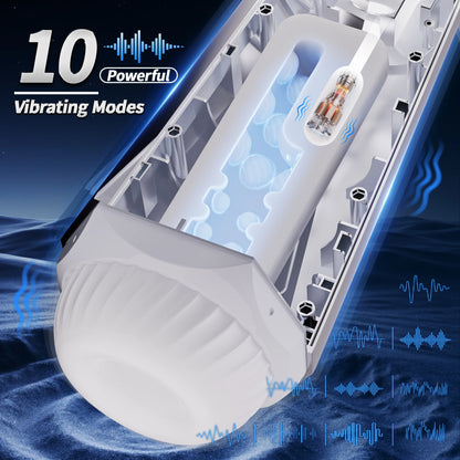 2026 Male Automatic Sucking Vibrating Masturbator Cup 3 Clamping Modes Pocket Pussy Stroker Blowjob Penis Pump Sex Toys For Men