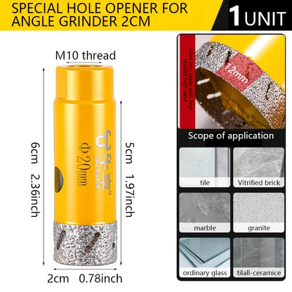 Diamond Drill Bits Set Ceramic Tile Hole Saw with Position Drill for Glass Marble Granite Stone Porcelain