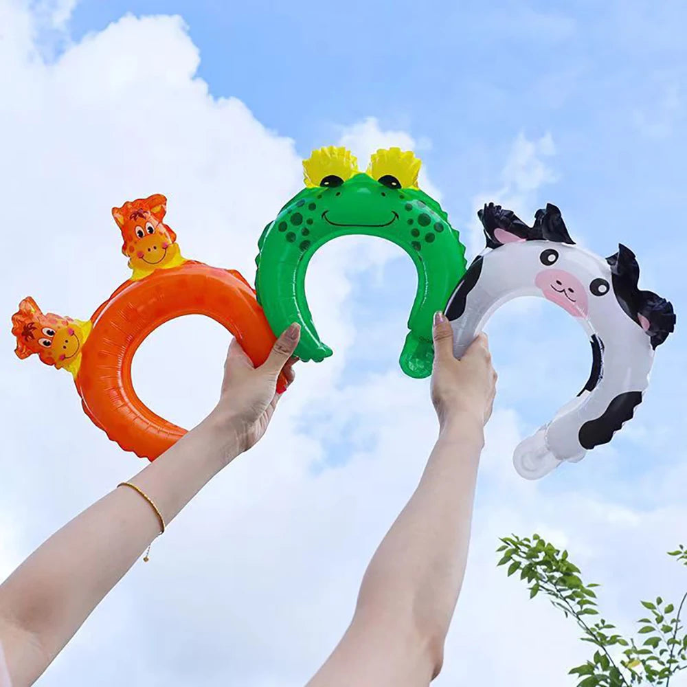 20pcs Cute Headband Balloon Cute Cartoon Animal Balloon Kids Birthday Party Decoration Baby Shower Children's Toys