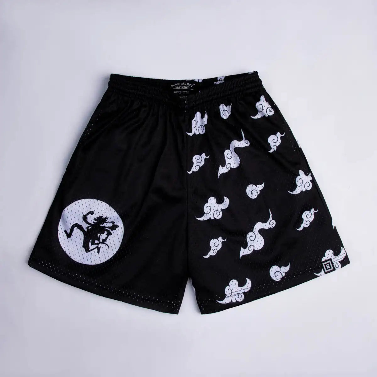 One Piece Straw Hat Pirates Wave Mesh Shorts Men Women Summer Quick Dry Breathable Sports Gym Casual Jogger Shorts
