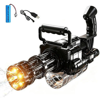 2026 New Rotating Spitfire Gatling Electric Continuous High Pressure Pulse Water Gun with Large Capacity Black Technology Water