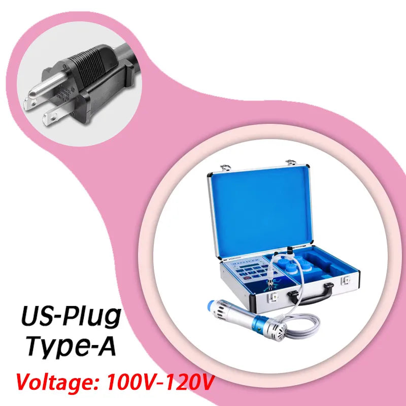 Professional Pneumatic Shockwave Therapy Machine Radial ESWT Sport Recovery Joint Pain Relief Portable Case Physiotherapy Device