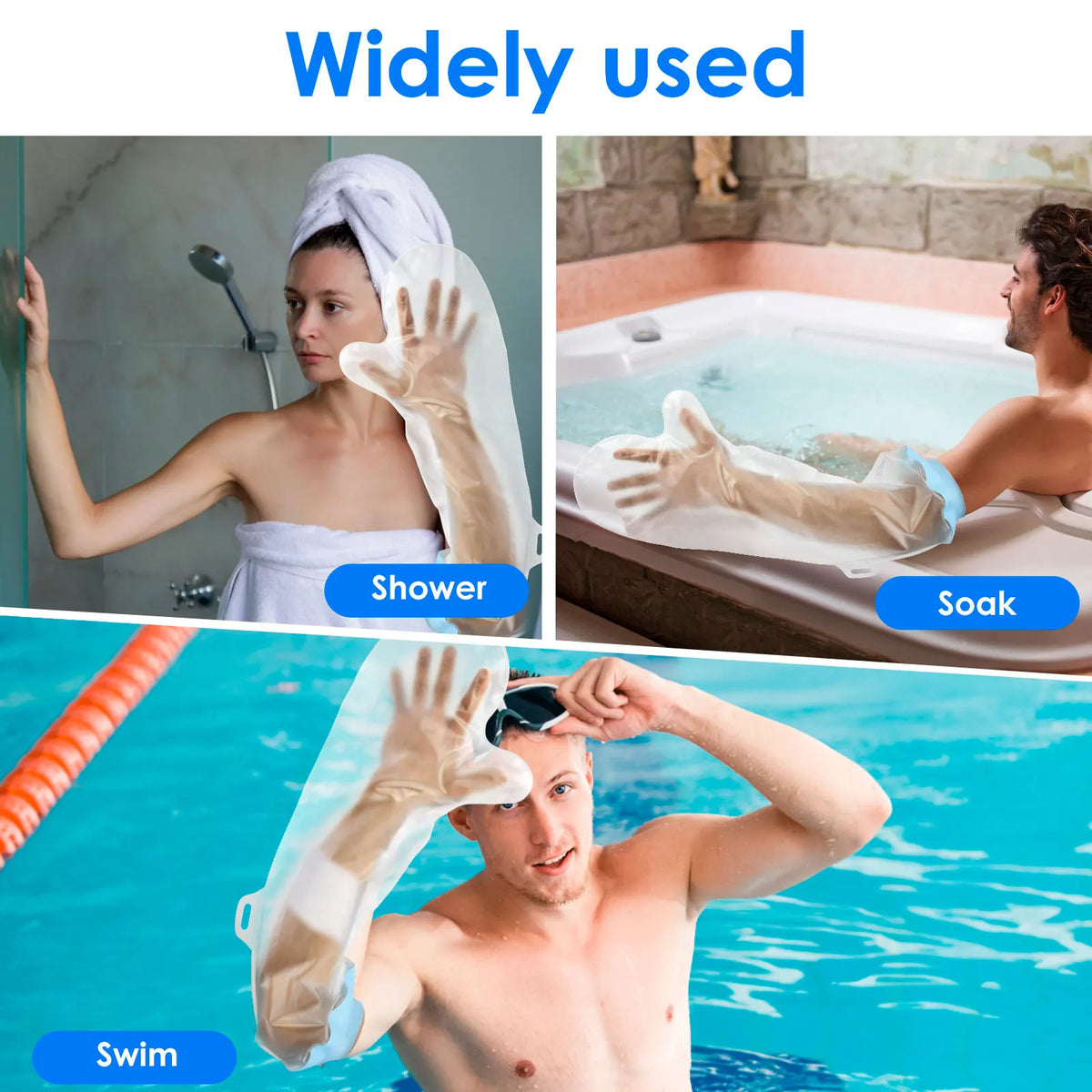 Arm Shower Cover Waterproof Cast Cover Adult Sealed Cast Bandage Protector Wound Fracture Leg Foot Arm Hand Bath Protective