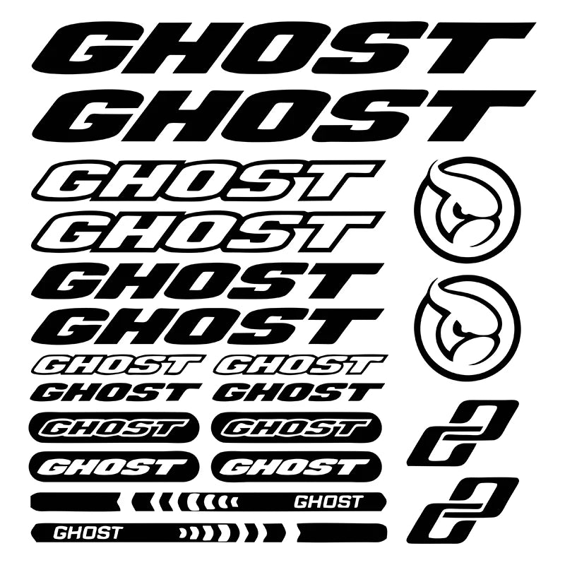 G178 Bicycle Frame Vinyl Stickers For GHOST Road bike Mountain Bike MTB BMX Cycling Rack Decal Bike Decorative Accessories